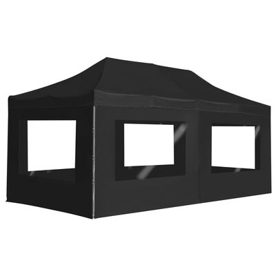 vidaXL Profesionalni šotor za zabave aluminij 6x3 m antracien