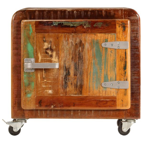 vidaXL Nočna omarica 50x30x50 cm trden predelan les