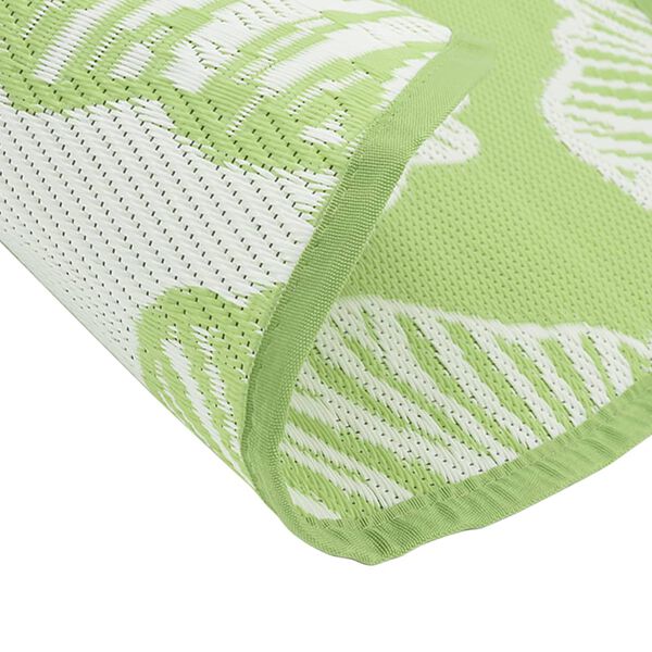 vidaXL Zunanja preproga ARAKIL zelena Ø120 cm PP