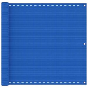 vidaXL Balkonsko platno modro 90x600 cm HDPE