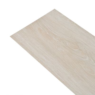 vidaXL Samolepilne PVC talne plošče 2,51 m² 2 mm klasično bel hrast