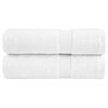 vidaXL Premium brisače za roke SOLUND 2 kosa bele 50x100 cm 600 g/m&sup2;