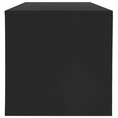 vidaXL Klubska mizica črna 100x40x40 cm iverna plošča