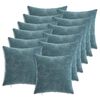 vidaXL Prevleka za blazino 12 kos HEERLEN Modra 40 x 40 cm