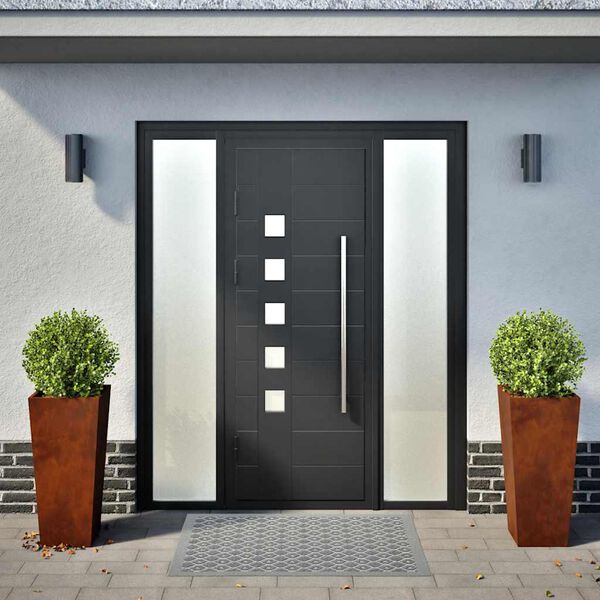 vidaXL Vrtni lončki 2 kosa 35x35x75 cm Vremensko odporno jeklo