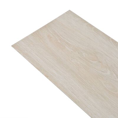 vidaXL Nesamolepilne PVC talne plošče 4,46 m² 3 mm hrast klasično bele