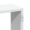 vidaXL Stenska polica bela 159x18x66 cm iverna plošča