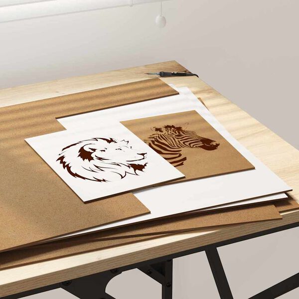 vidaXL Dekorativni paneli 50 pcs Bela 40 x 60 x 0.27 cm