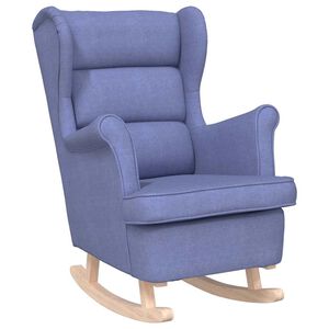 vidaXL Gugalni stol Jeans Blue 74x90x102 cm Tkanina