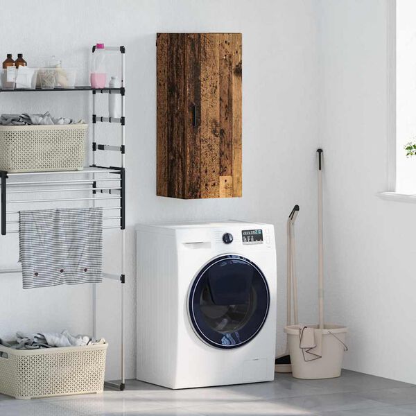 vidaXL Stenska omara Star les 34,5 x 34 x 90 cm Konstruiran les