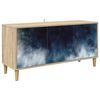 vidaXL TV omarica RAALTE 102 x 33 x 50 cm Sonoma Inženirski les
