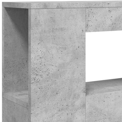vidaXL LED posteljno vzglavje betonsko sivo 100x18,5x103,5 cm inž. les