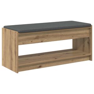 vidaXL Haldna klop Obrtni Hrast 103 x 38 x 45 cm