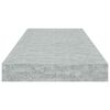 vidaXL Stenske police 2 kosa betonsko sive 60x23,5x3,8 cm MDF