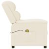 vidaXL Masažni stol krem umetno usnje