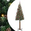 vidaXL Ožja jelka Zelena 180 cm PVC in trden bor