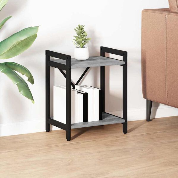 vidaXL Knjižna polica Siva sonoma 40 x 30 x 50 cm Konstruiran les