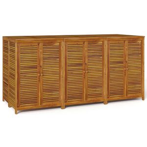 vidaXL Vrtna &scaron;katla za shranjevanje 210x87x104 cm trden akacijev les