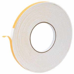 vidaXL Samolepilni pena trak Bela 10mm x 10m CR pena