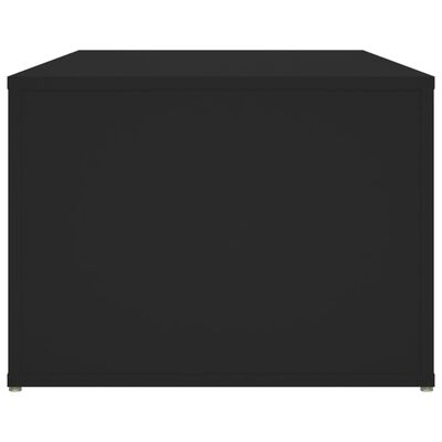 vidaXL Klubska mizica črna 100x50x36 cm inženirski les