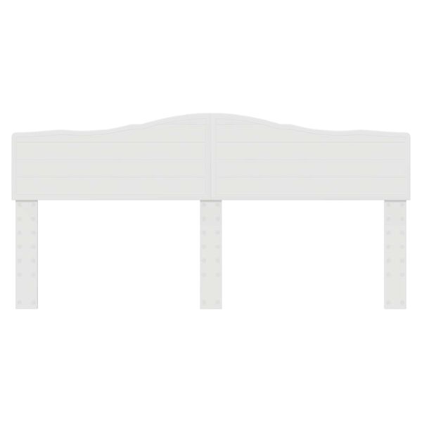 vidaXL Vzglavje Svetlo Belo 200 cm Konstruiran les