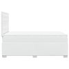 vidaXL Box spring postelja z vzmetnico bel 120x200 cm umetno usnje