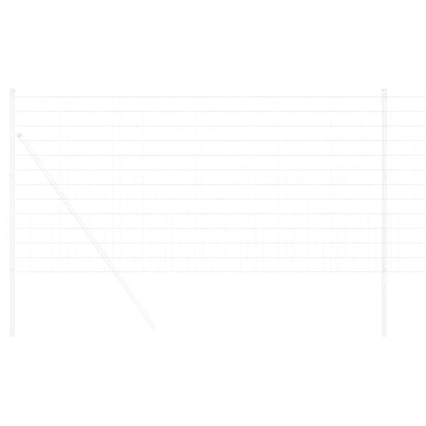 vidaXL Evropska ograja srebrna 1.2 x 25 m