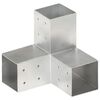 vidaXL Spojnik za steber Y oblike pocinkana kovina 81x81 mm