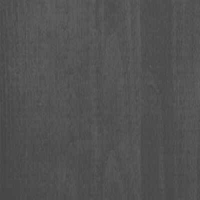 vidaXL Komoda HAMAR temno siva 79x40x80 cm trdna borovina