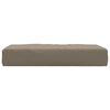 vidaXL Talna blazina za paleto 60x60x9,5 cm taupe blago