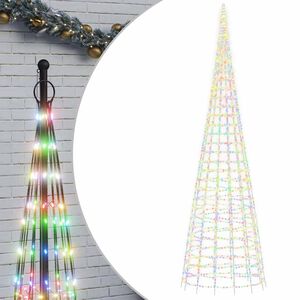 vidaXL LED božično drevo 3000 LED barvita 800 cm
