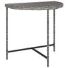 vidaXL Vrtna mizica siva 80x50x75 cm poli ratan