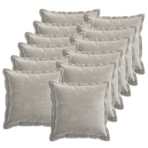 vidaXL Prevleka za blazino 12 kos HOUTEN Svetlo siva 50 x 50 cm