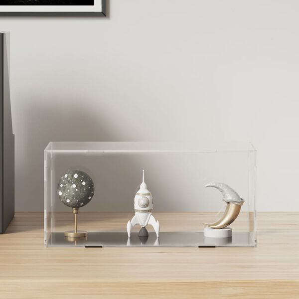 vidaXL Razstavna škatla prozorna 24x12x11 cm akrilna
