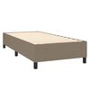 vidaXL Box spring postelja z vzmetnico taupe 80x200 cm blago