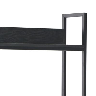 vidaXL Računalniška miza črna 120x60x138 cm