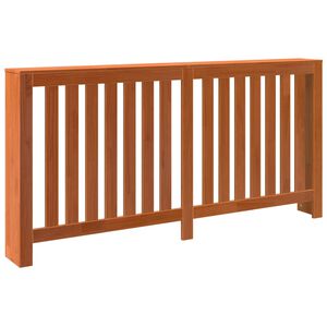 vidaXL Pokrov za radiator vo&scaron;čeno rjav 169x19x84 cm trdna borovina