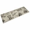 vidaXL Kuhinjska preproga pralna coffee siva 60x180 cm žamet