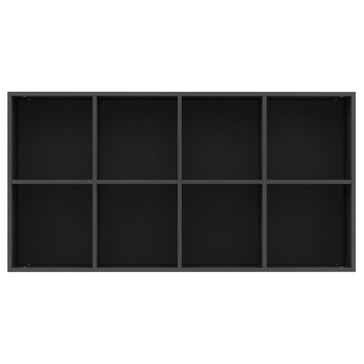 vidaXL Knjižna omara / komoda črna 66x30x130 cm iverna plošča