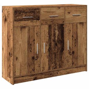 vidaXL Komoda starinski les 91x28x75 cm iverna plo&scaron;ča