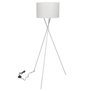 vidaXL Stoječa svetilka s stojalom črne barve 139 cm