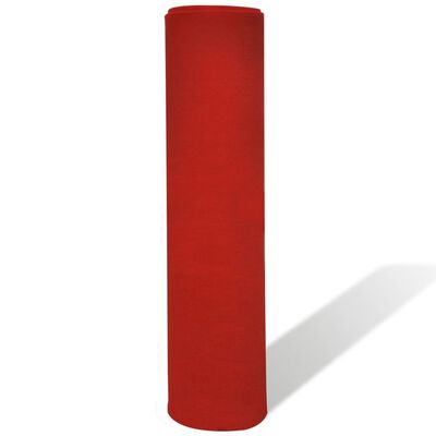 vidaXL Rdeča Preproga 1 x 20 m Izjemno Težka 400 g/m2