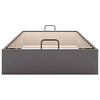vidaXL Otomanski posteljni okvir brez vzmetnice siv 90x190 cm