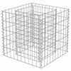 vidaXL Visoka greda gabion pocinkano jeklo 50x50x50 cm
