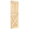 vidaXL Drsna vrata NARVIK Naravna in črna 70 x 210 cm (152,5 cm)