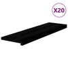 vidaXL Podloge za stopnice 20 kosov rjave 90x30x2 cm trdna hrastovina