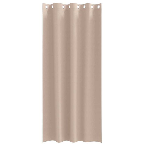 vidaXL Zavese za zatemnitev z obroči 2 pcs Taupe 260 x 140 cm