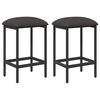 vidaXL Barski stol 2 pcs Temno siva 40 x 32 x 64 cm Inženirski les