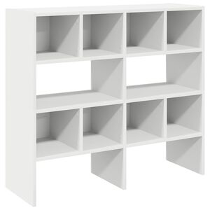 vidaXL Regal za čevlje 2 kosa zložljiva bel 89,5x30x40 cm