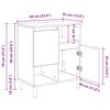 vidaXL Stranske omare 3 pcs Star les 60 x 35 x 70 cm Konstruiran les
